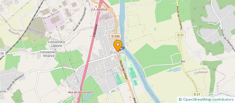 localisation de l'entreprise LE LION  BRESSOLS