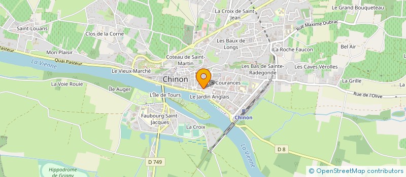 localisation de l'entreprise LE LION D'OR à CHINON