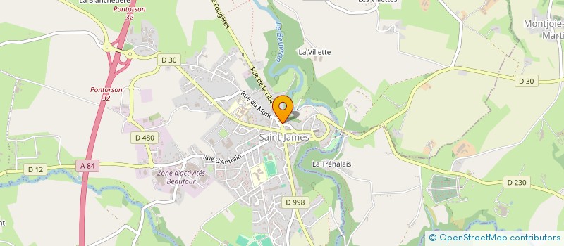 localisation de l'entreprise LE LION D'OR  SAINT-JAMES