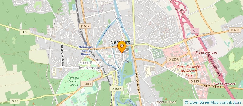localisation de l'entreprise LE LION DE BRONZE à NEMOURS