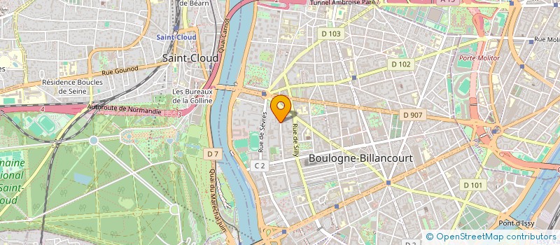 localisation de l'entreprise LE LION MARIN à BOULOGNE-BILLANCOURT