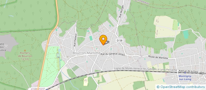 localisation de l'entreprise LE LION ROUGE  BOURRON-MARLOTTE