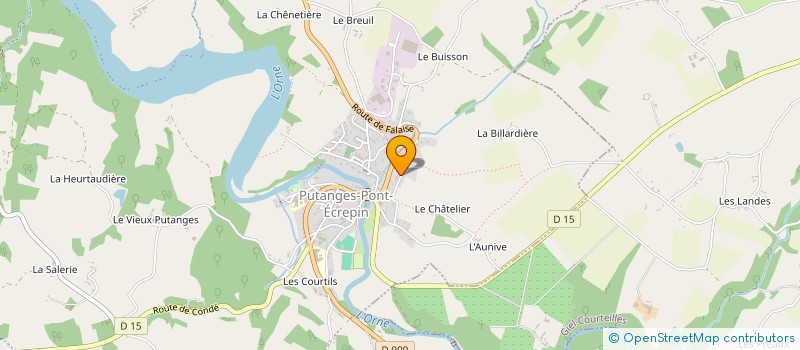 localisation de l'entreprise LE LION VERD à PUTANGES-LE-LAC