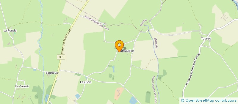 localisation de l'entreprise LE LIPARIS  SAINT-PIERRE-LES-BOIS