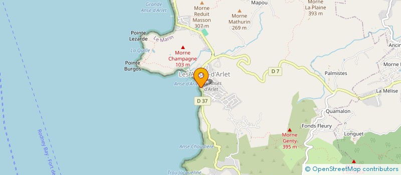 localisation de l'entreprise LE LITTORAL SARL à LES ANSES-D'ARLET