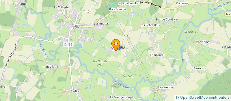 localisation de l'entreprise LE LIVING à SAGY