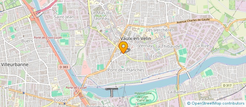 localisation de l'entreprise LE LIVING  VAULX-EN-VELIN