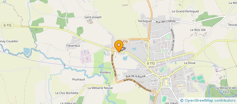 localisation de l'entreprise LE LIVOUDRAY  GUER