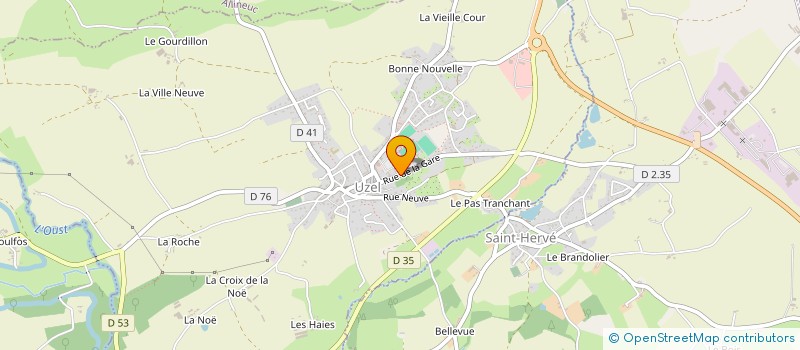 localisation de l'entreprise LE LIVRAC  UZEL