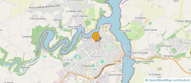 localisation de l'entreprise LE LIVRE A L'OUVRAGE  TREGUIER