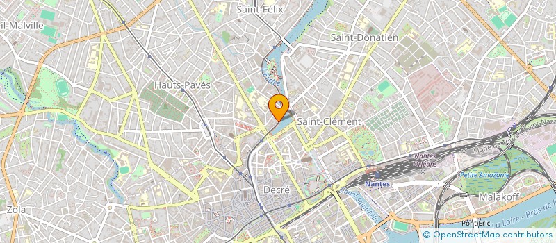 localisation de l'entreprise LE LIVRE CHRETIEN à NANTES