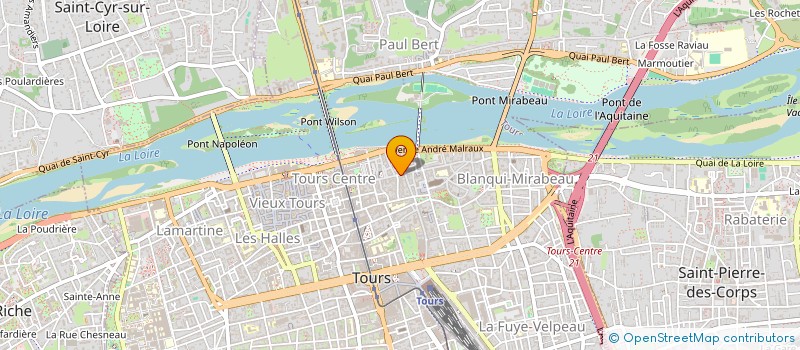 localisation de l'entreprise LE LIVRE D'OCCASION à TOURS