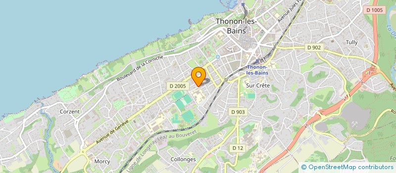 localisation de l'entreprise LE LIVRE DE CRISTAL à THONON-LES-BAINS