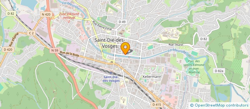 localisation de l'entreprise LE LIVRE DE THOT à SAINT-DIE-DES-VOSGES
