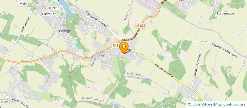 localisation de l'entreprise LE LIVRE EN PARTAGE OU LES CHEMINS DE L'ECRITURE  DREMIL-LAFAGE