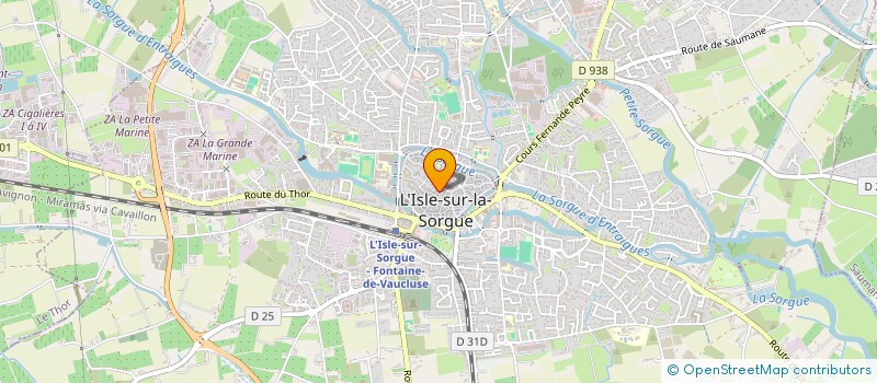 localisation de l'entreprise LE LIVRE ET LA PLUME à L'ISLE-SUR-LA-SORGUE