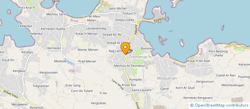 localisation de l'entreprise LE LIZEN  PLOUGUERNEAU