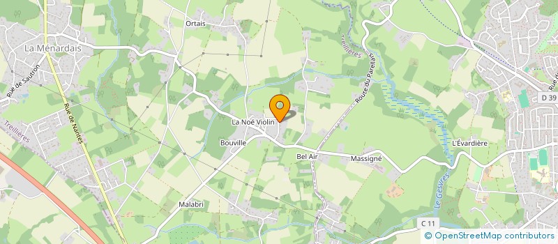 localisation de l'entreprise LE LOBIGO  TREILLIERES