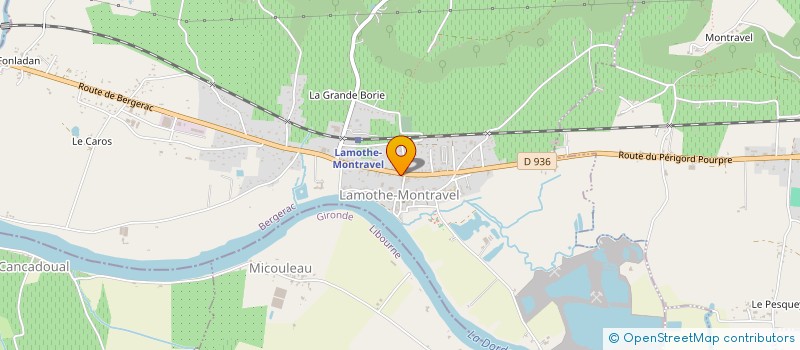 localisation de l'entreprise LE LOCAL  LAMOTHE-MONTRAVEL