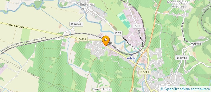 localisation de l'entreprise LE LOCAL DE CHARLOTTE  ARBOIS