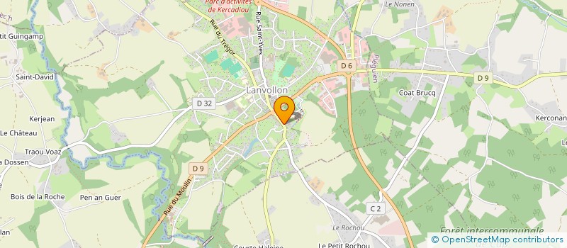 localisation de l'entreprise LE LOCH NESS  LANVOLLON