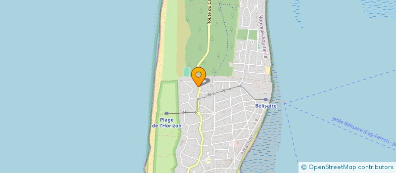 localisation de l'entreprise LE LODGE  LEGE-CAP-FERRET