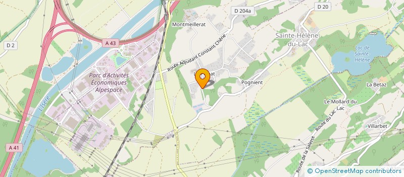 localisation de l'entreprise LE LODGE DU PICHAT  SAINTE-HELENE-DU-LAC