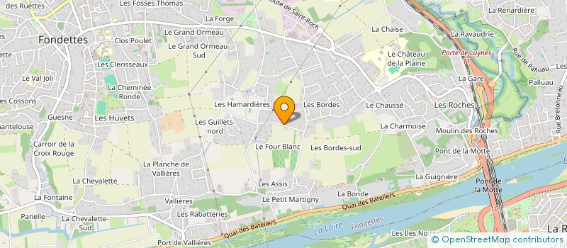 localisation de l'entreprise LE LODGE DU ROCHER à FONDETTES