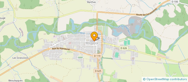 localisation de l'entreprise LE LOFT à MIREPOIX