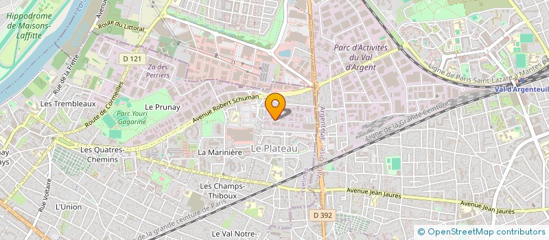 localisation de l'entreprise LE LOFT DANCE ONLINE  SARTROUVILLE