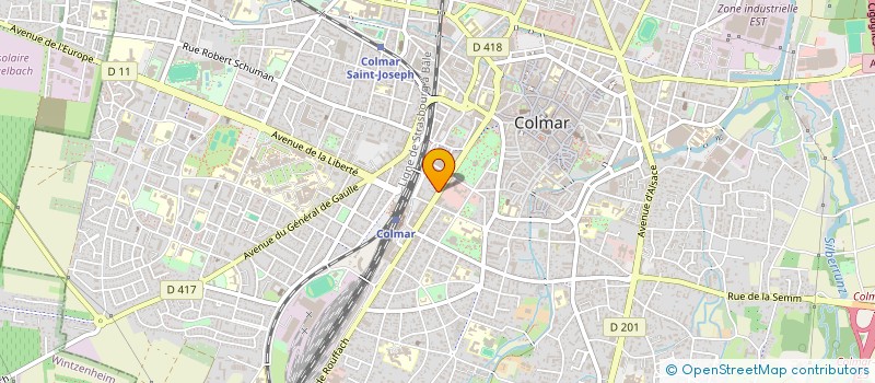 localisation de l'entreprise LE LOGEMENT DES ENTREPRISES D'ALSACE à COLMAR
