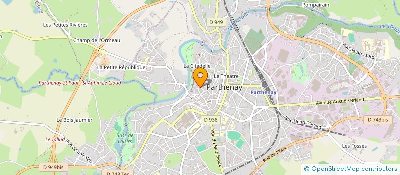 localisation de l'entreprise LE LOGEMENT DES JEUNES EN GATINE  PARTHENAY