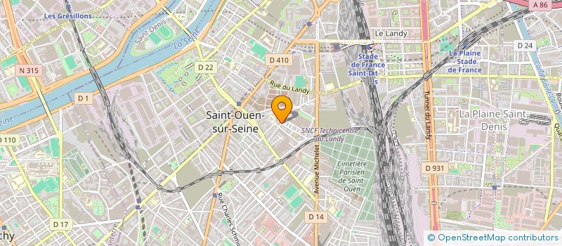 localisation de l'entreprise LE LOGIS AUDONIEN IMMOBILIER 0  SAINT-OUEN-SUR-SEINE