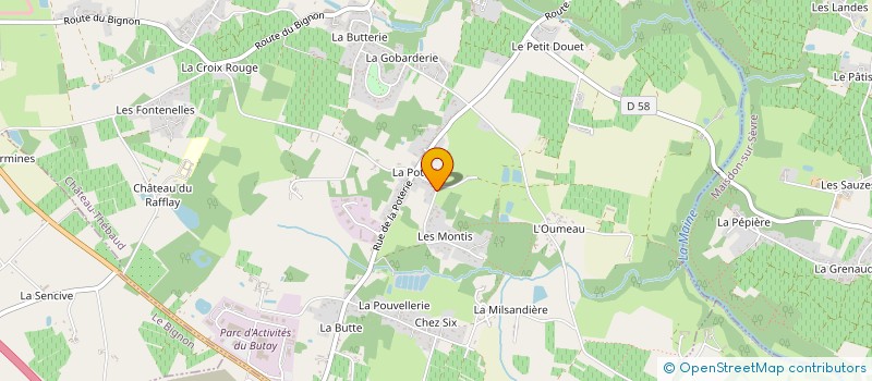 localisation de l'entreprise LE LOGIS BOIS à CHATEAU-THEBAUD