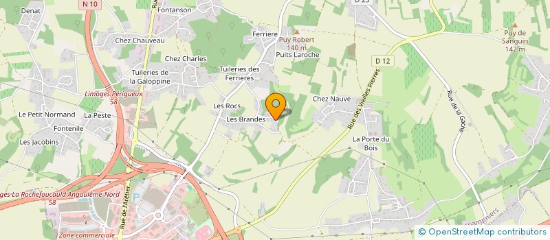 localisation de l'entreprise LE LOGIS D ARGENCE  CHAMPNIERS