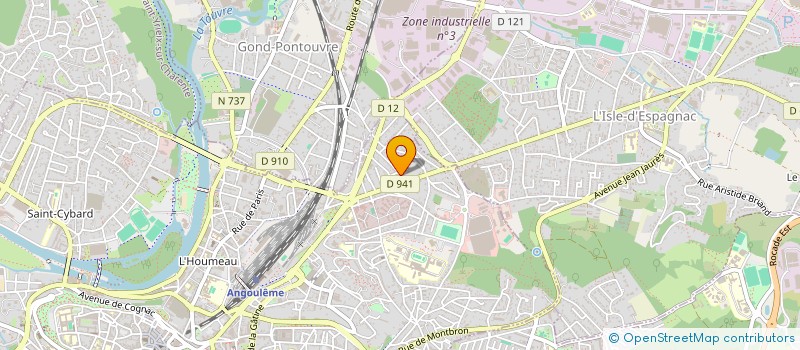 localisation de l'entreprise LE LOGIS D'EPIMAFRA à ANGOULEME