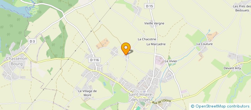 localisation de l'entreprise LE LOGIS DE L'AUBRETIERE  SAINT-HILAIRE-DES-LOGES