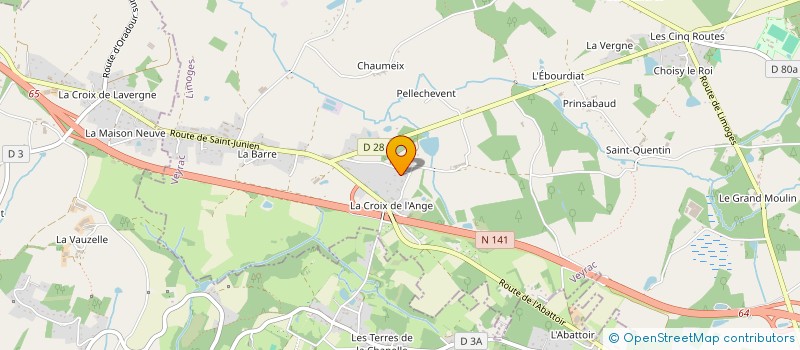 localisation de l'entreprise LE LOGIS DE L'AUMONERIE  VEYRAC