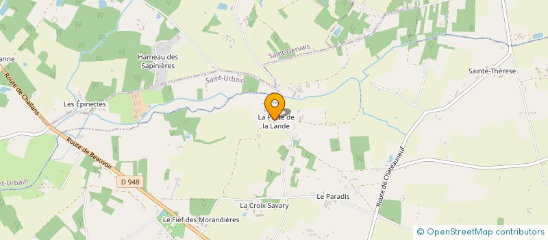 localisation de l'entreprise LE LOGIS DE LA LANDE à SALLERTAINE