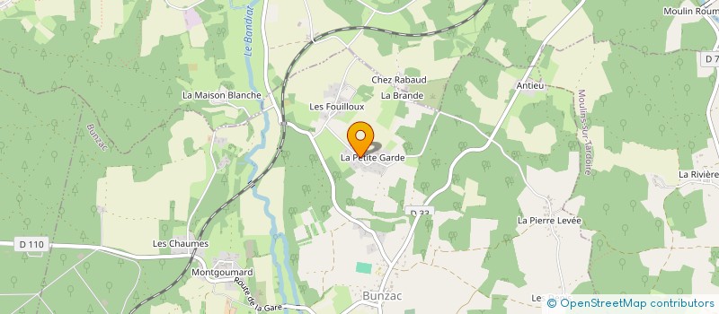 localisation de l'entreprise LE LOGIS DE MAJOLO à BUNZAC