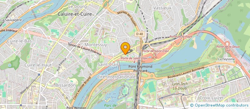 localisation de l'entreprise LE LOGIS DE SAINT CLAIR  CALUIRE-ET-CUIRE