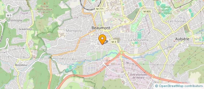 localisation de l'entreprise LE LOGIS DES 4 CHATEAUX à BEAUMONT