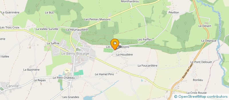 localisation de l'entreprise LE LOGIS DES MURAILLES à SOULEUVRE EN BOCAGE