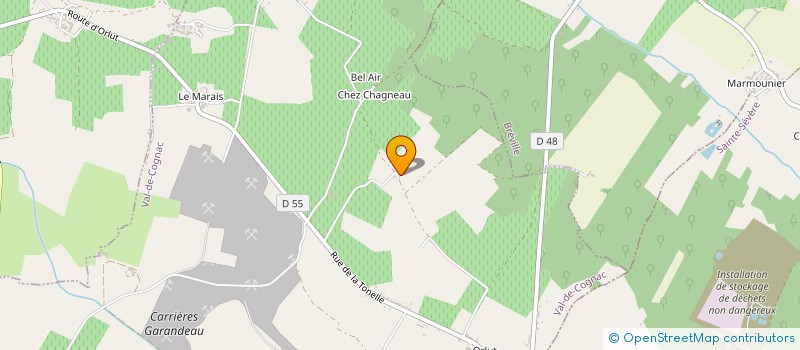 localisation de l'entreprise LE LOGIS DU BROCARD à VAL-DE-COGNAC