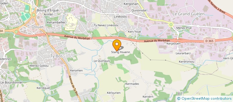 localisation de l'entreprise LE LOGIS DU STANG à QUIMPER