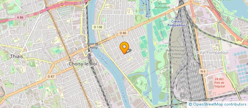 localisation de l'entreprise LE LOMBRIC (ASSOCIATION POUR LA BIODIVERSITE A CHOISY) à CHOISY-LE-ROI