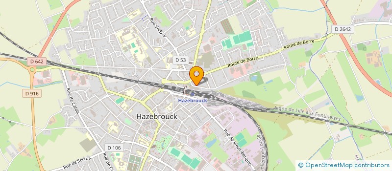 localisation de l'entreprise LE LONG CHEMIN  HAZEBROUCK
