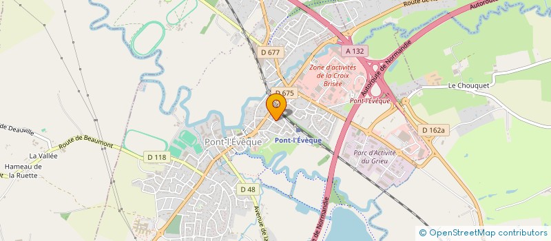 localisation de l'entreprise LE LONG CLOS  PONT L'EVEQUE