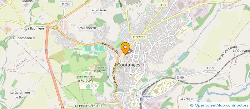 localisation de l'entreprise LE LONG-COURT à COUTANCES