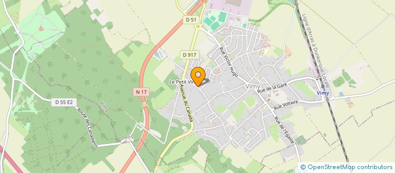 localisation de l'entreprise LE LONG COURTIL à VIMY